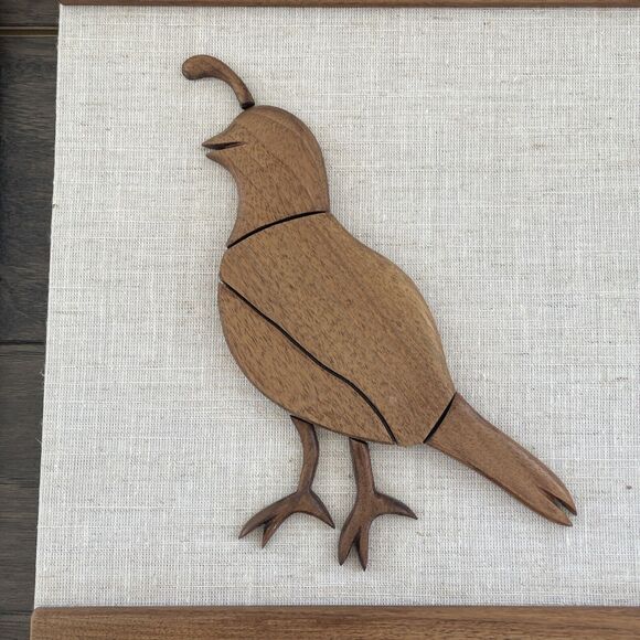 MCM Quail Wood‎ Cutout Art Bird - Picture 9 of 16